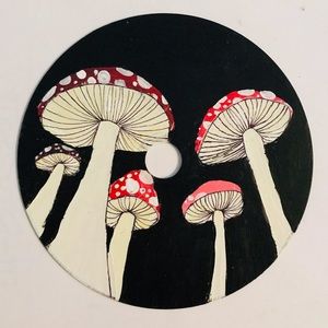 Hand painted mushroom CD